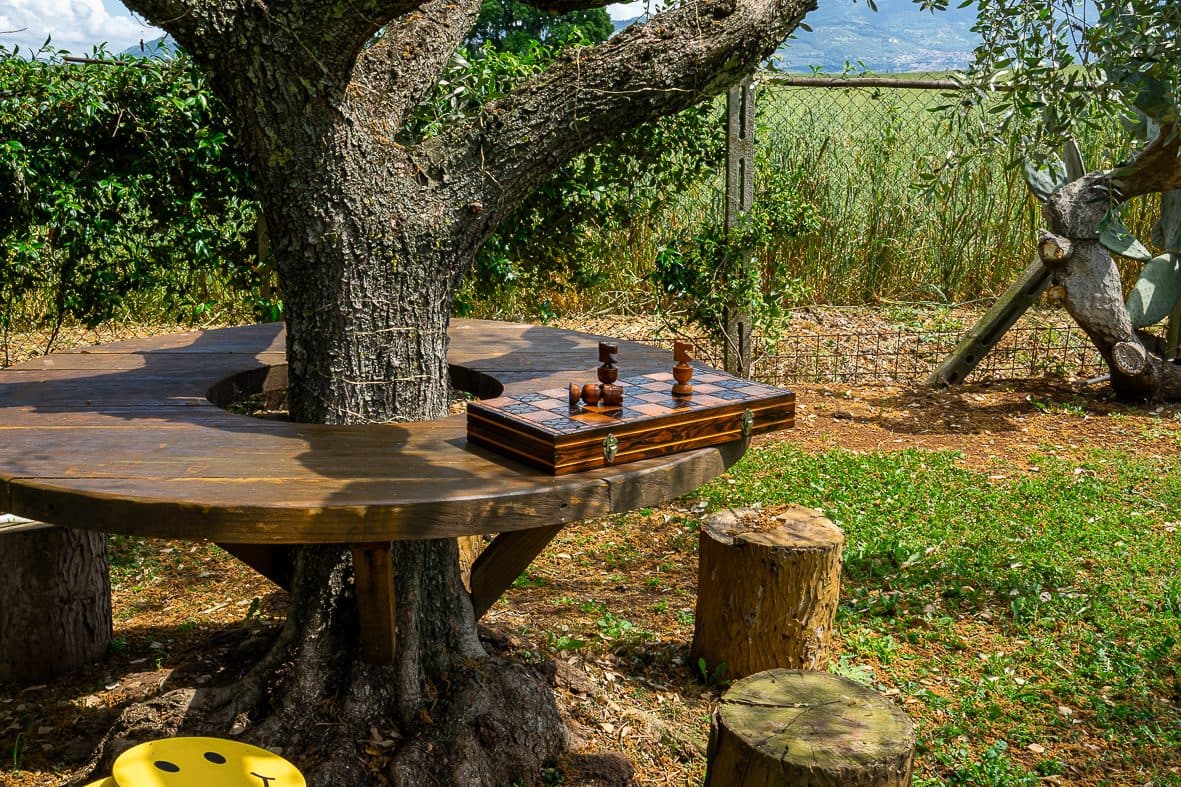 Un ettaro di giardino con vista sulle montagne